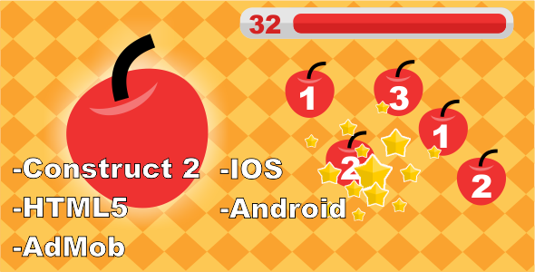 Download Apple Dash – HTML5 Mobile Game Nulled 