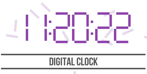 Download Digital Clock – HTML5 Canvas Nulled 