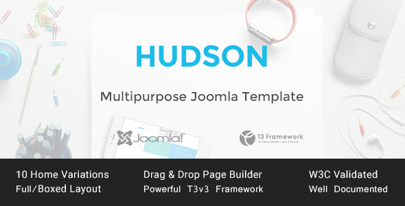 Download Hudson – Multipurpose Joomla Template Nulled 