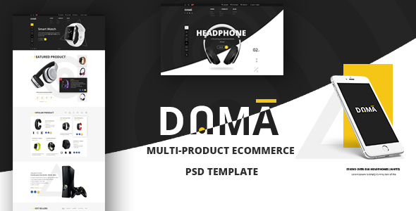 Download DAMA – Modern PSD Template for Multi-product eCommerce Webshop Nulled 