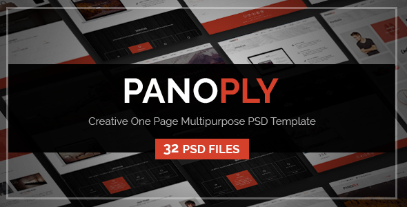 [Download] Panoply – Creative One Page Multipurpose PSD Template 
