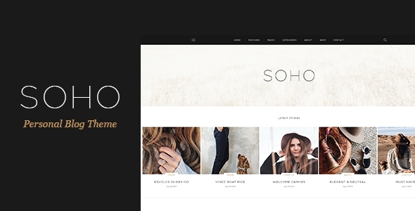 [Download] SOHO – Personal Blog PSD Template for Travelers and Dreamers 