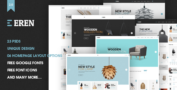 Download Eren – Ecommerce PSD Template Nulled 