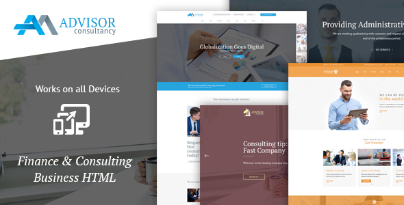 Download  Advisor Consultancy, Business, Finance Template  Nulled 