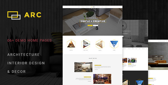 Download ARC – Interior Design, Decor, Architecture Business Template Nulled 