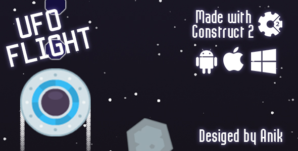 Download Ufo Flight – HTML5 Game (CAPX) Nulled 