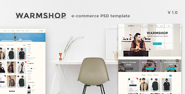 Download Warmshop – Minimal eCommerce PSD Template Nulled 
