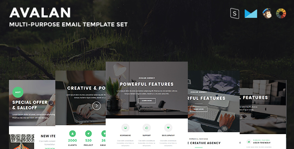 Download Avalan – Responsive Email Set Nulled 