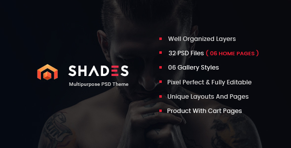 [Download] Shades – Creative Multipurpose PSD Template 