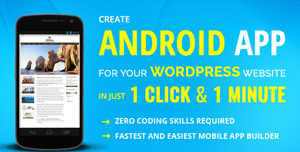 Download Wapppress builds Android Mobile App for any WordPress website Nulled 