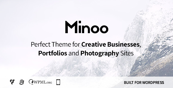 Download Minoo – WordPress Theme for Creative Businesses, Portfolio and Photographers Nulled 