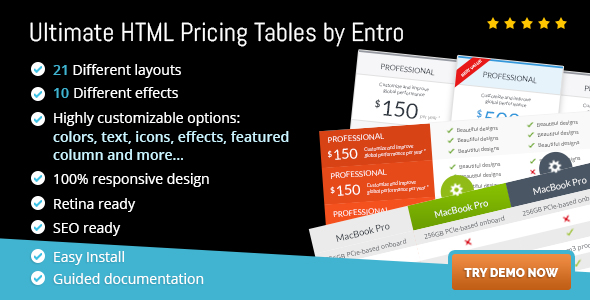 Download Ultimate HTML Pricing Tables by Entro Nulled 