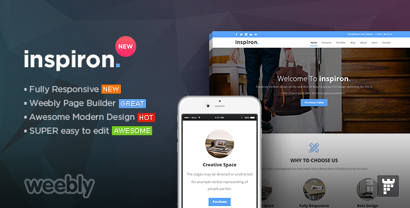Download inspiron – Multipurpose Weebly Template Nulled 
