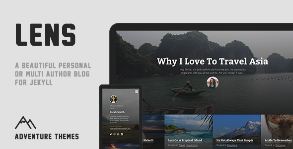 Download Lens – Personal or Multi Author Jekyll Blog Nulled 