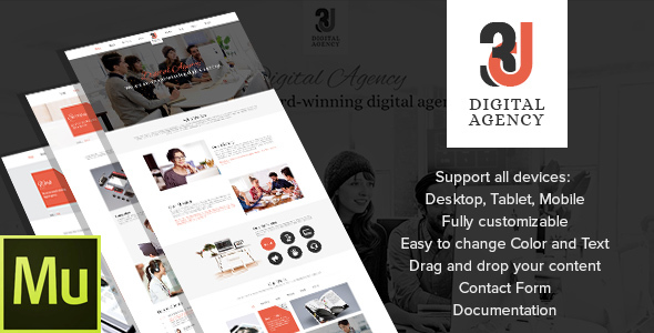 Download 3D Digital Agency – Multipurpose Muse Theme Nulled 
