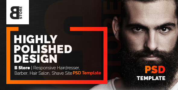 Download B Store | Responsive Barbers & Hair Salons PSD Template – Clean and Smart! Nulled 