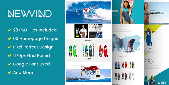 Download NewWind – eCommerce PSD Template Nulled 