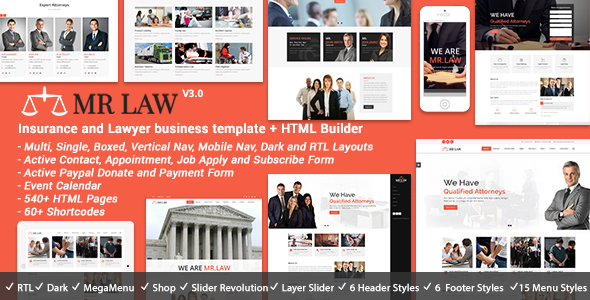 Download Mr Law HTML Nulled 