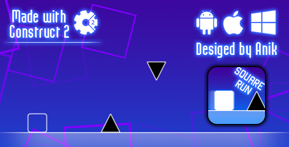 Download Square Run – HTML5 Game (CAPX) Nulled 