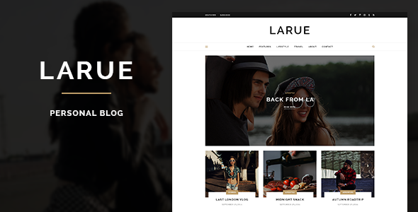 Download Larue – Personal Blog PSD Template Nulled 