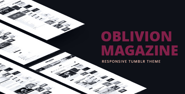 Download Oblivion Magazine – Responsive Tumblr Theme Nulled 