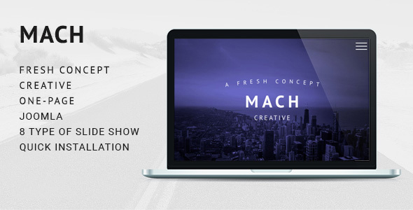 Download MACH – Fresh Concept One Page Creative Joomla Theme Nulled 