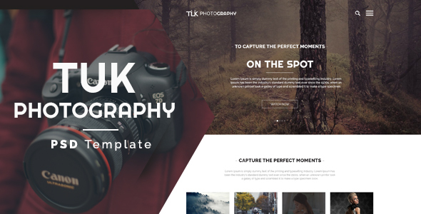 Download TUK – Photography PSD Template Nulled 