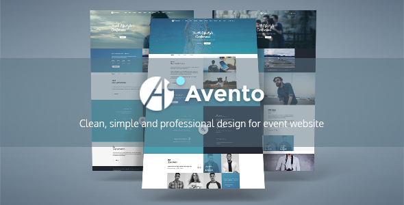 [Download] Avento – One Page Conference and Event PSD Template 