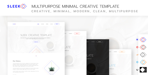 Download Sleek – Multipurpose Minimal PSD Template Nulled 