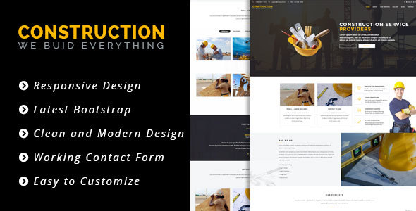 [Download] Construct – HTML 5 Template for Construction/Building Business 