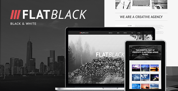 Download Flatblack – One Page Muse Template Nulled 