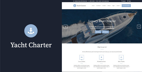 Download Yacht Charter – WordPress Theme Nulled 