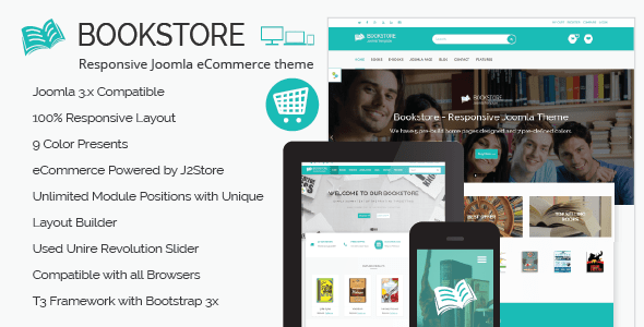 Download Book Store – Responsive Joomla eCommerce Theme Nulled 