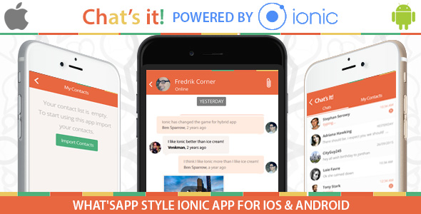 Download What’s App Chat  Clone – An Ionic Framework ,Socket.io and Nodejs Full Hybrid App Nulled 
