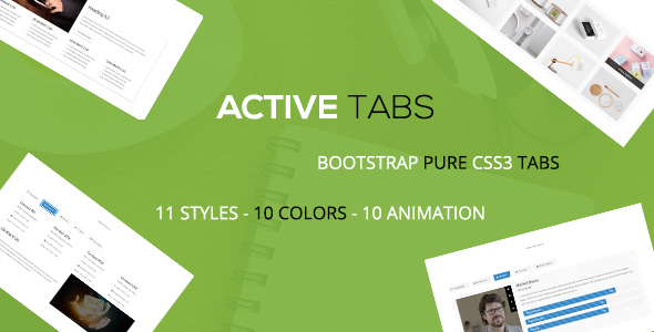 Download Active – A Responsive Bootstrap Pure CSS3 Tabs Nulled 