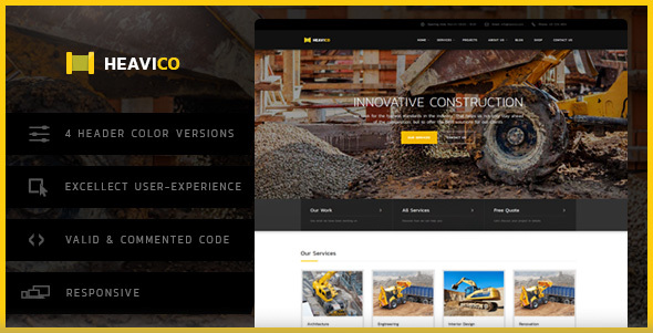 Download Heavico – Construction HTML Template Nulled 