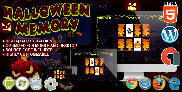 Download Halloween Memory – HTML5 Construct Game Nulled 