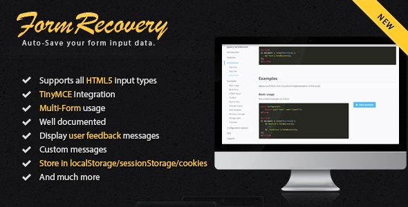 Download jQuery Form Recover Nulled 
