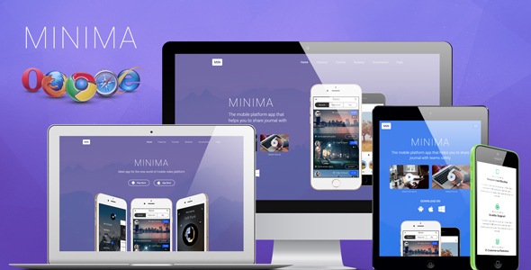 Download Minima Simple App Showcase Landing Page Nulled 