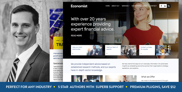 Download Economist – Business and Finance WordPress Theme Nulled 
