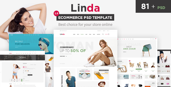 Download Linda – Mutilpurpose eCommerce PSD Template Nulled 