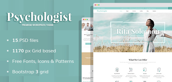 Download Psychologist – Personal Page PSD Template Nulled 