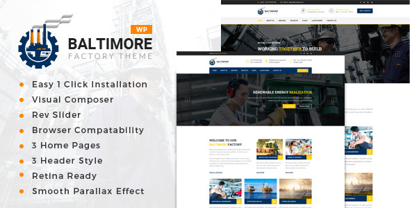 Download Baltimore – Industrial Business WordPress Theme Nulled 