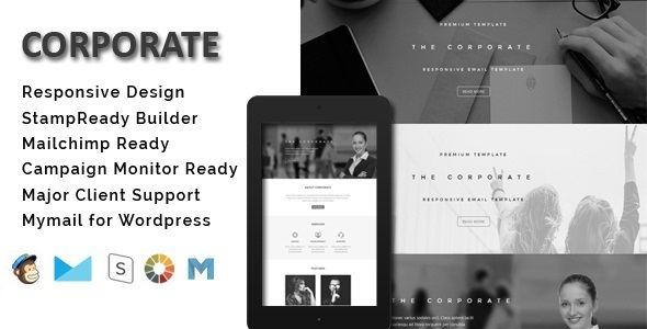 Download Corporate – Responsive Email Template + Stamp Ready Builder Nulled 