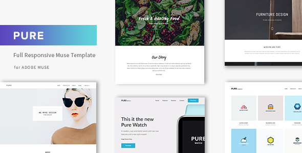 Download Pure – Responsive Creative Portfolio Muse Template Nulled 