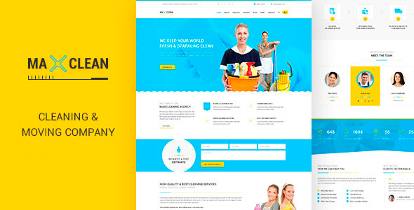 Download Max Cleaners & Movers – HTML Template Nulled 