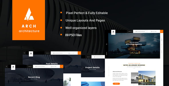 [Download] Arch – Multipurpose Onepage PSD Template 