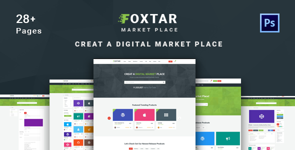 Download FOXSTAR – Digital Market Place PSD Template Nulled 