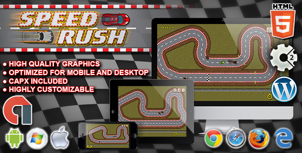 Download Speed Rush – HTML5 Construct Racing Game Nulled 