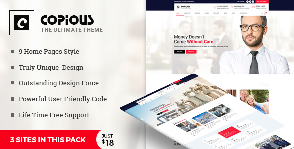 Download Copious – Multiuse Business, Finance, Industrial, Logistics Nulled 